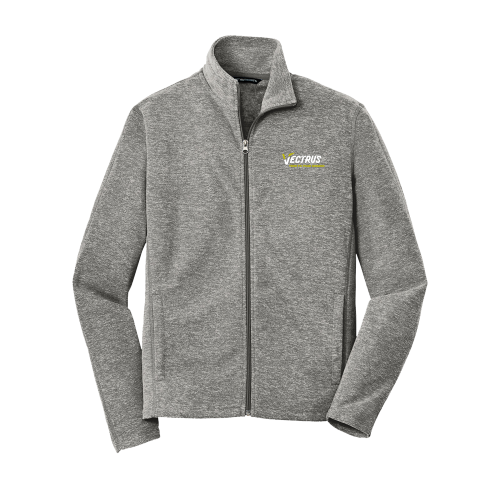 Port Authority® Heather Microfleece Full-Zip Jacket
